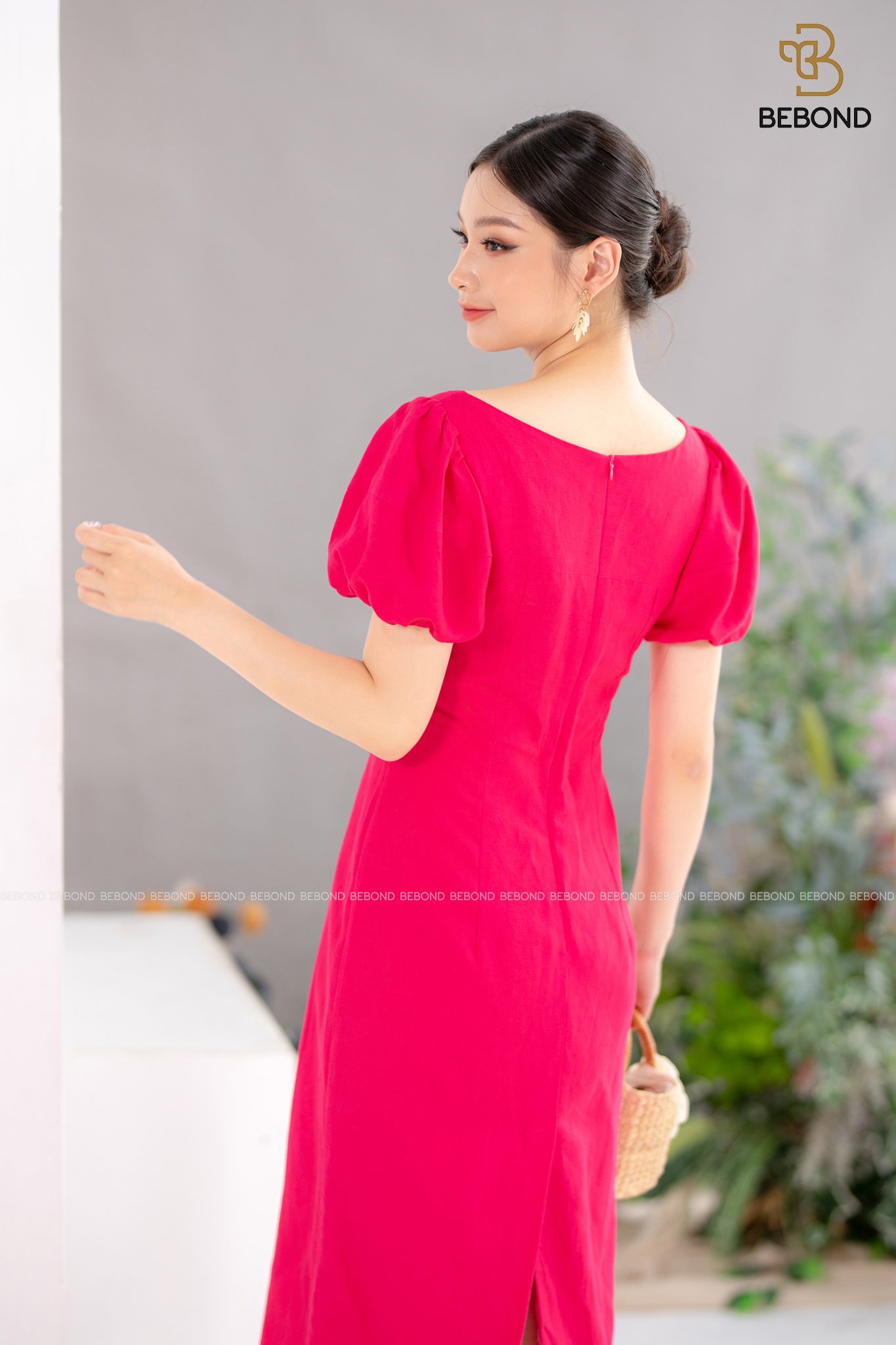 Đầm ôm linen màu HỒNG- Ciri Dress_thumbnail_5
