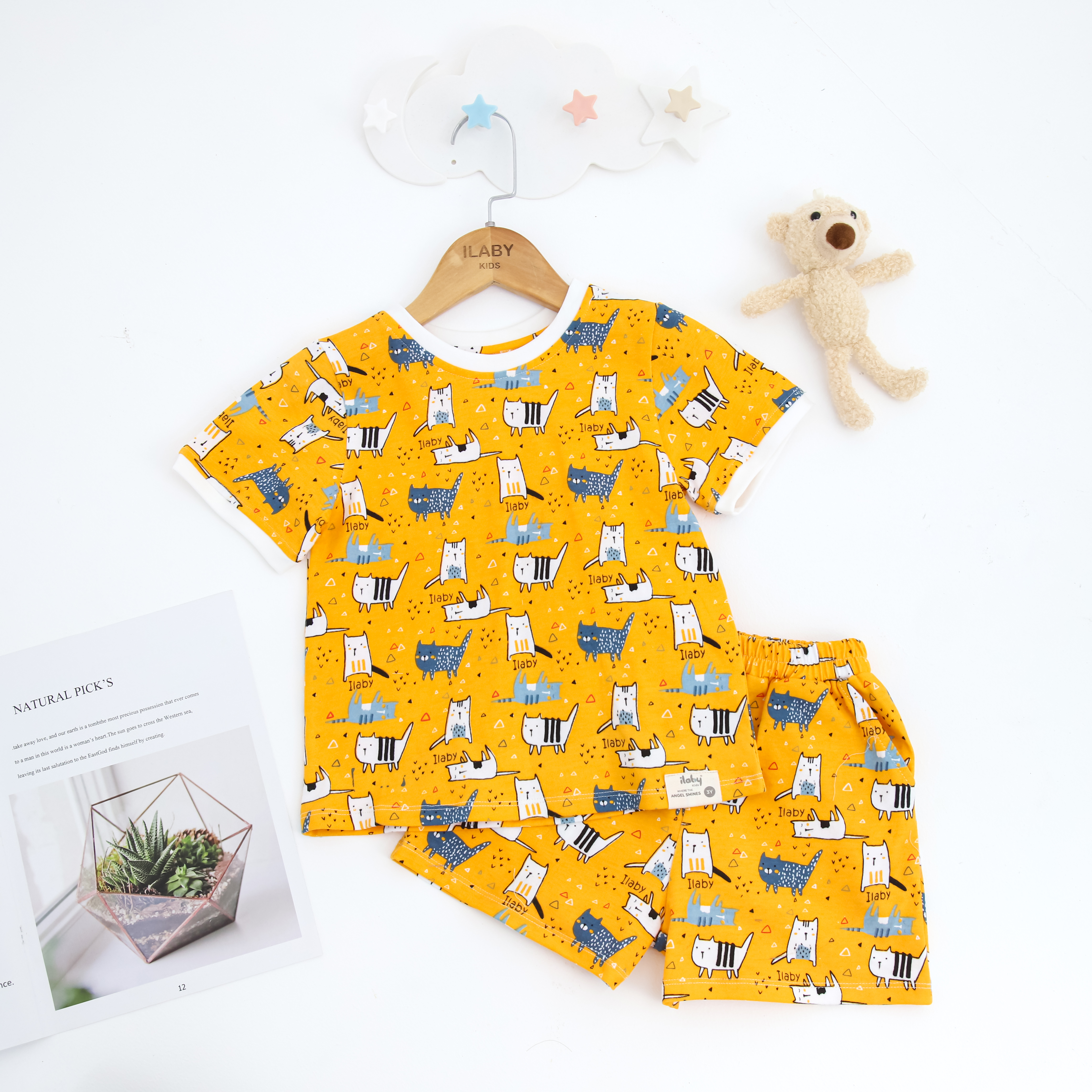 Bộ thun bé trai hoạ tiết mèo_thumbnail_0