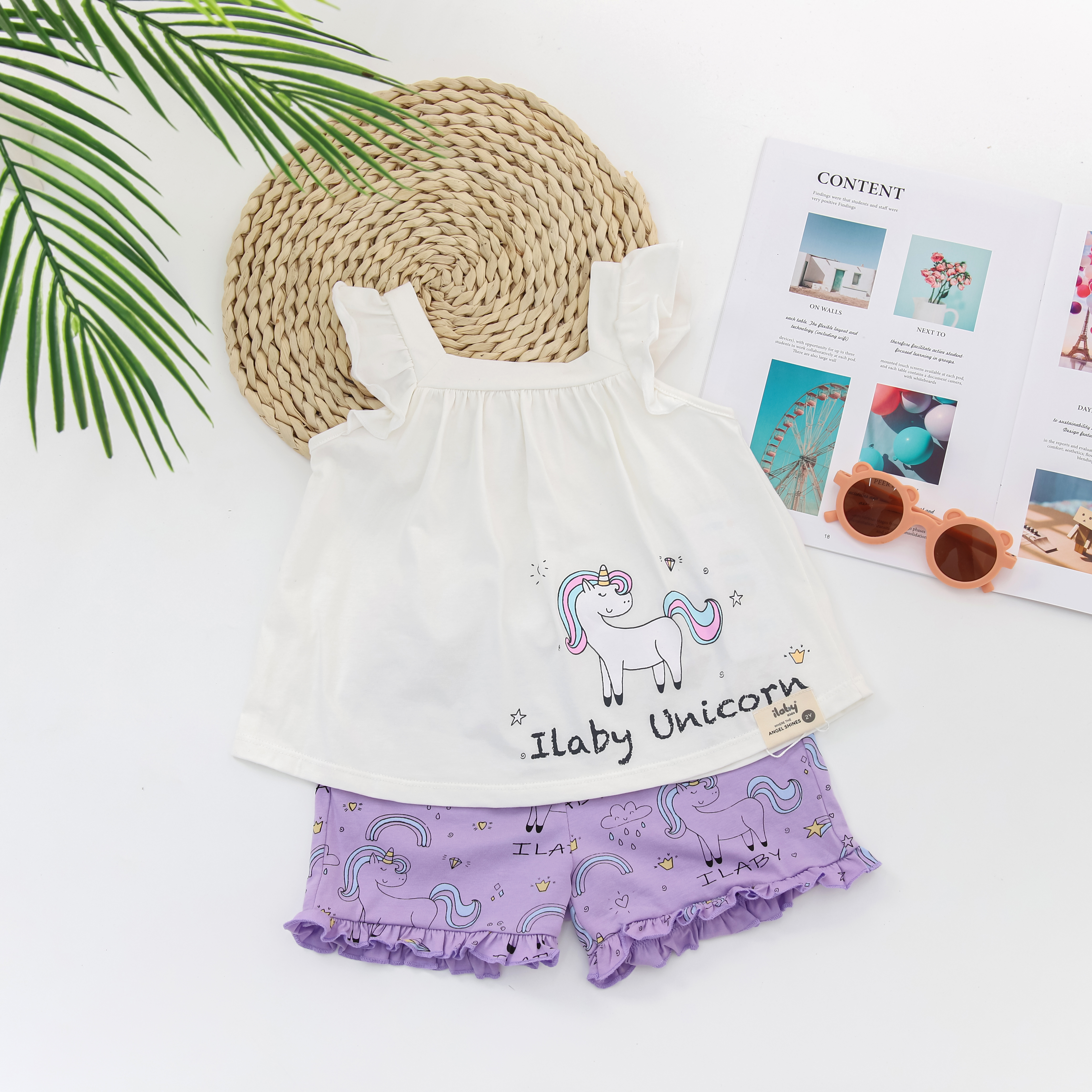 Bộ thun cổ vuông in ilaby unicorn_thumbnail_4