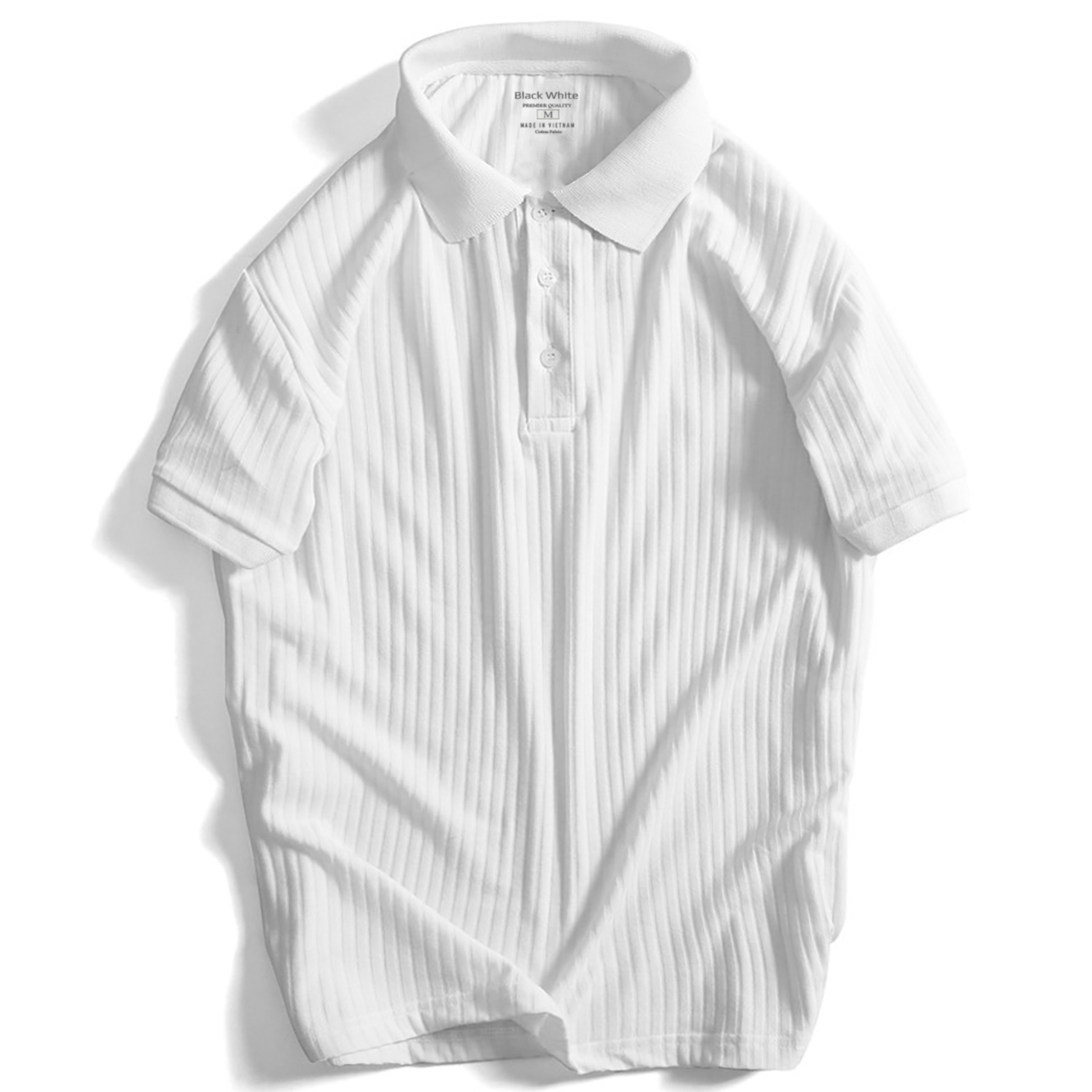 Áo Polo Chất Liệu Parel Trắng