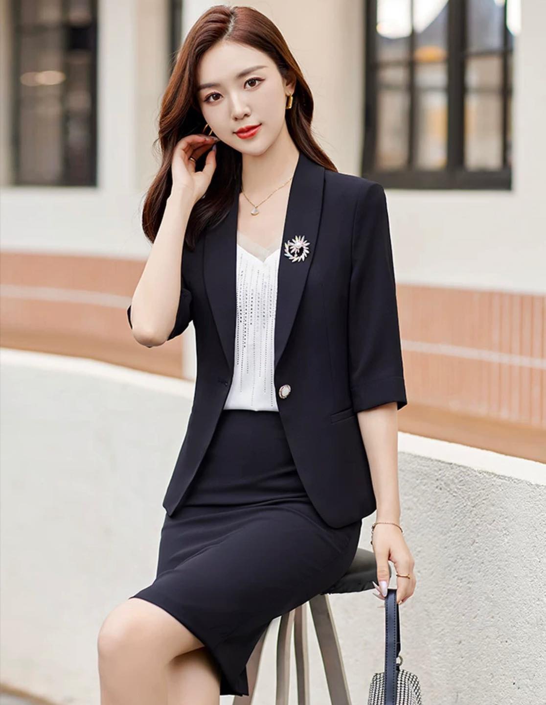 Áo vest cổ nhạn VM23-003