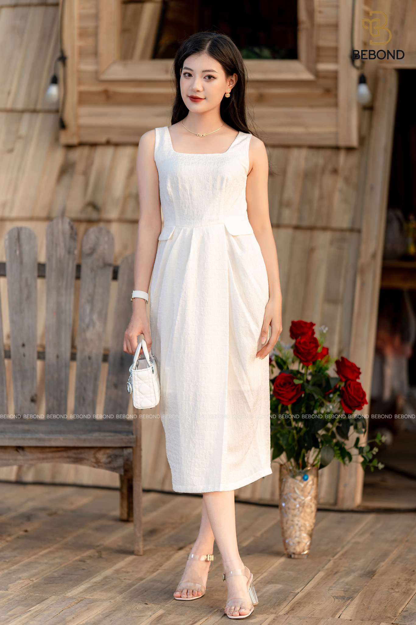 Đầm ôm phối túi màu TRẮNG- Jena Dress_thumbnail_0