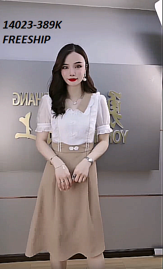 14023-Đầm suông A tay phồng cổ bẻ viền bèo (lụa ý, tơ gân)FREESHIP_thumbnail_0