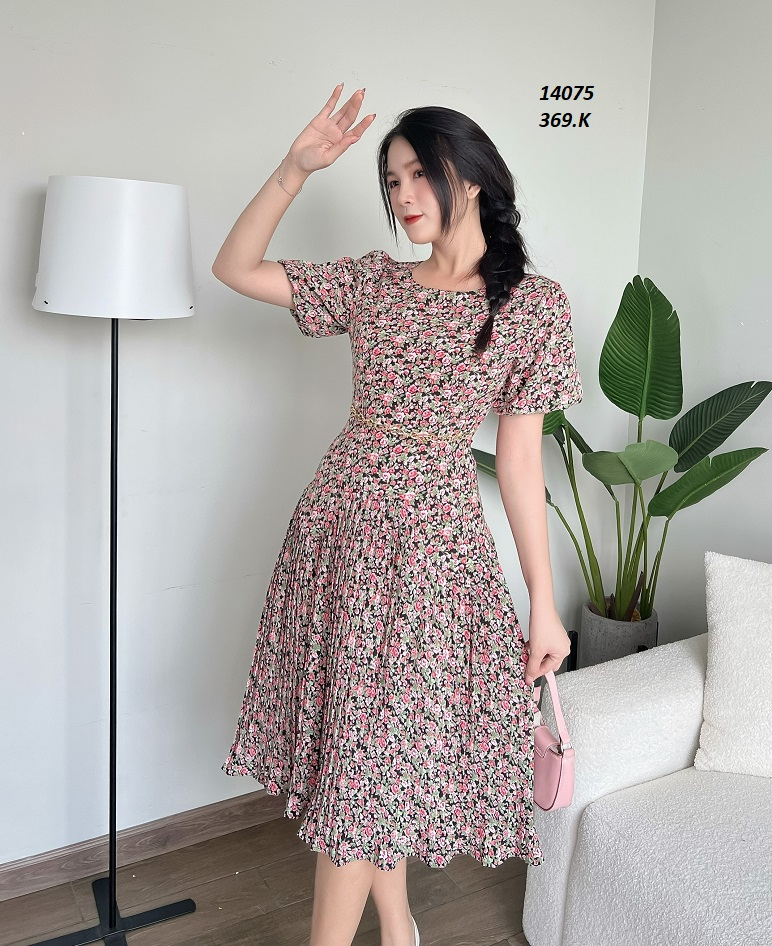 14075-Đầm xòe in hoa dập ly (lụa in dập ly)FREESHIP_thumbnail_4
