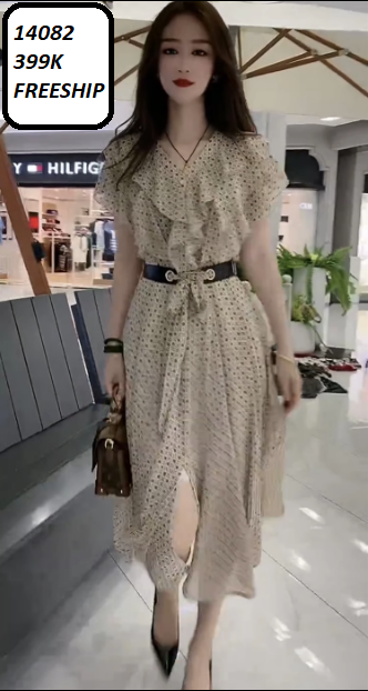 14082-Đầm maxi tay  cánh tiên phối bèo cổ ( voan. lót )FREESHIP_thumbnail_1