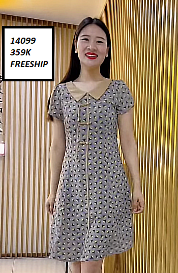 14099-Đầm suông chữ A cổ peter in họa tiết  (lụa in)FREESHIP_thumbnail_1