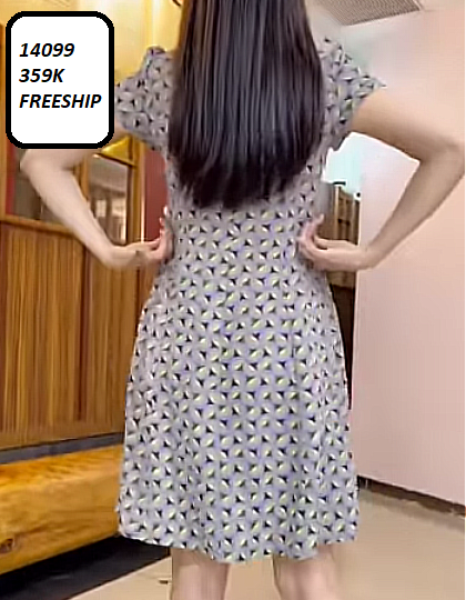 14099-Đầm suông chữ A cổ peter in họa tiết  (lụa in)FREESHIP_thumbnail_3