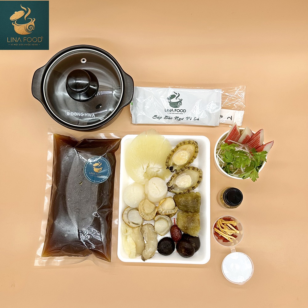 Set Súp Vi Cá Bào Ngư Hải Sâm Sò Điệp