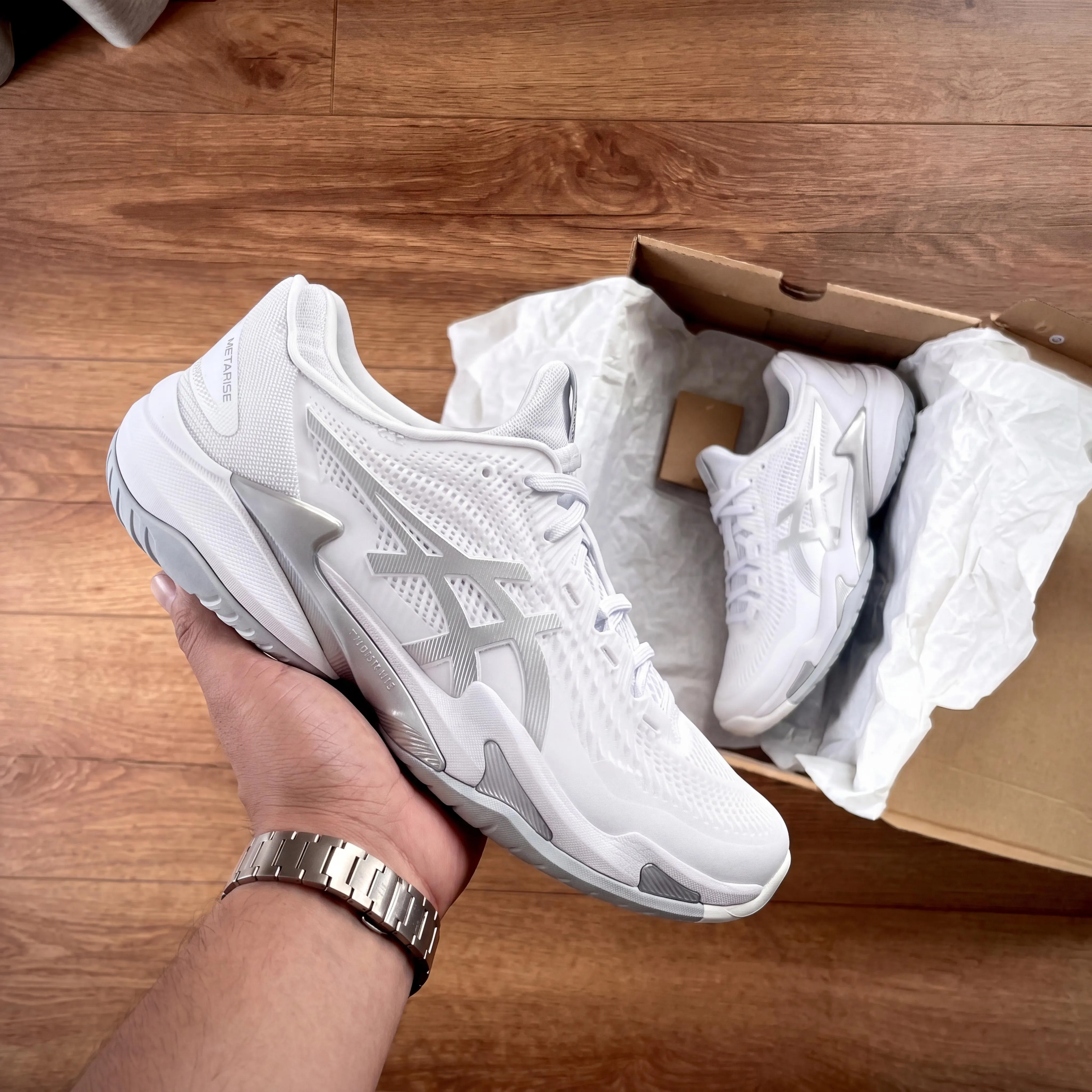 Asics Pickleball ff3 — White grey