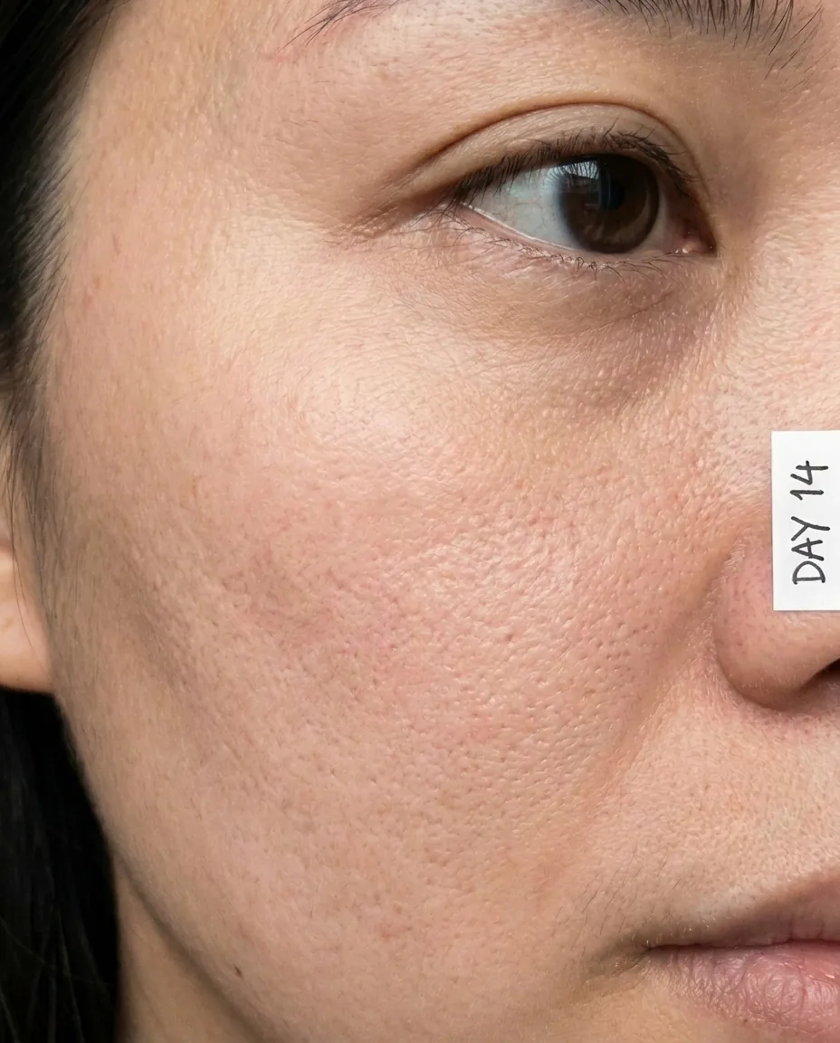 Cheek after - Day 14