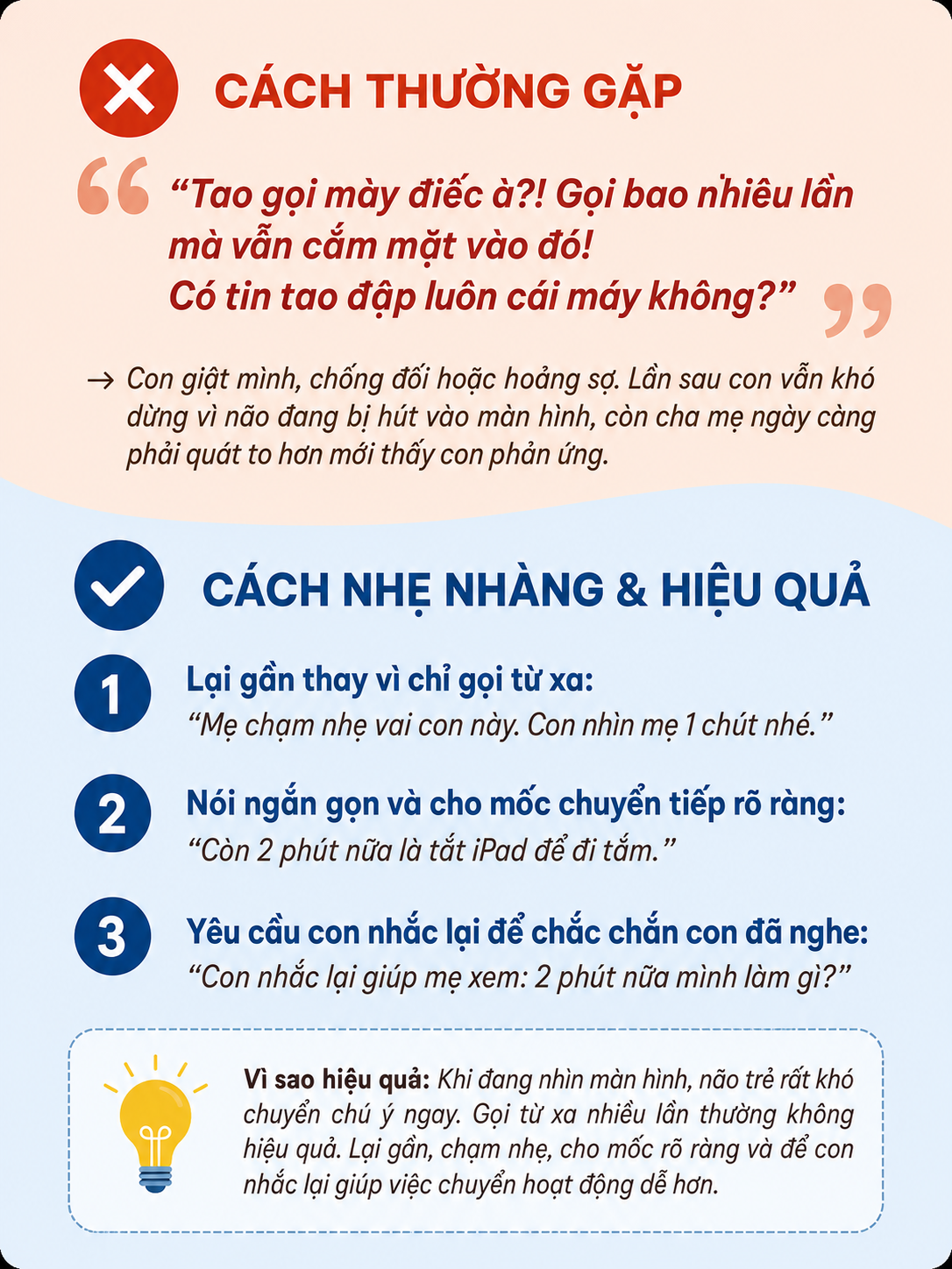 Ảnh thẻ thật tình huống con mải chơi điện thoại bố mẹ gọi không nghe