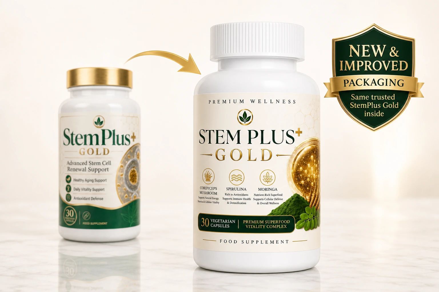 StemPlus+ Gold packaging