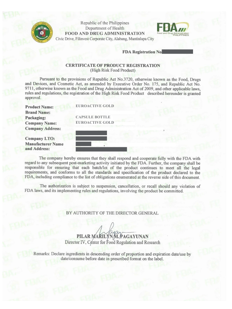 FDA registered