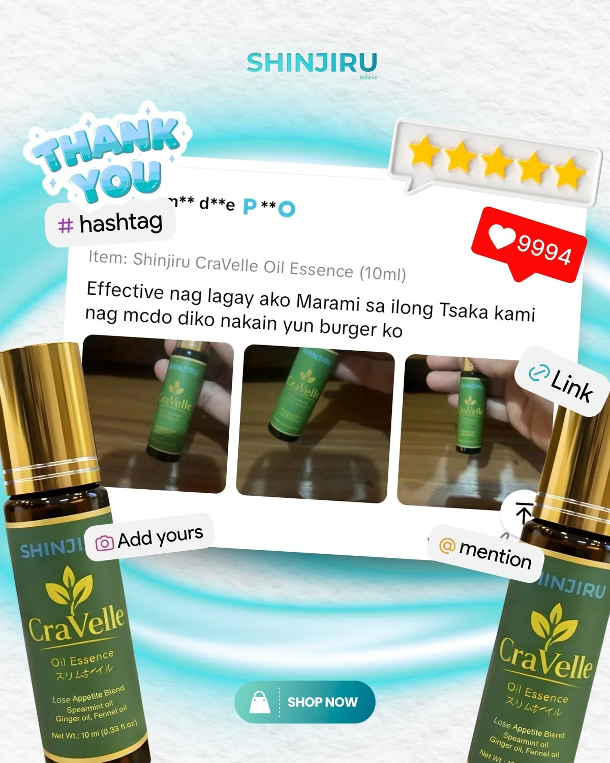 Real Cravelle customer feedback — 5 stars