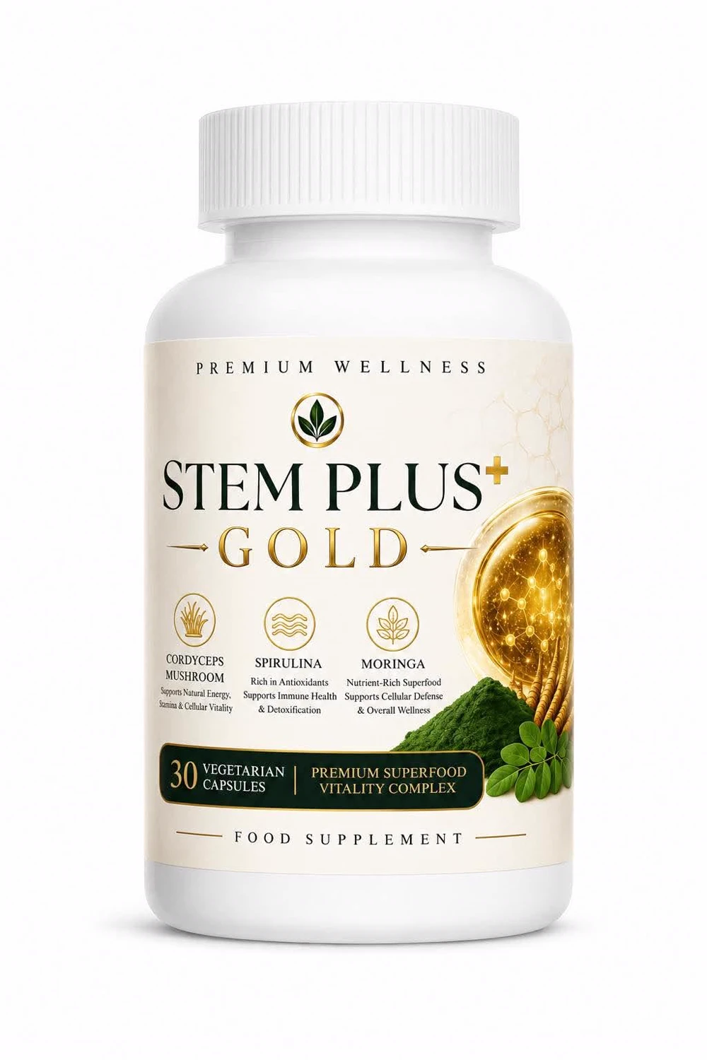 StemPlus+ Gold bottle