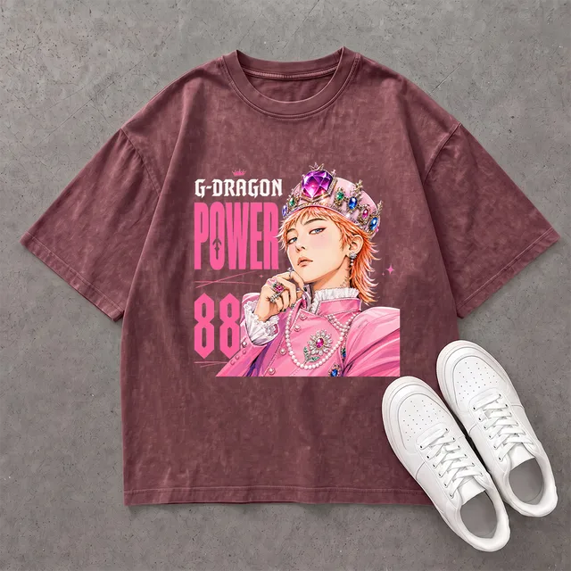 Áo G-Dragon Power 88 2026 - Tee Oversized Unisex Nhiều Màu Đi Concert BIGBANG Mỹ Đình - ảnh thứ 2