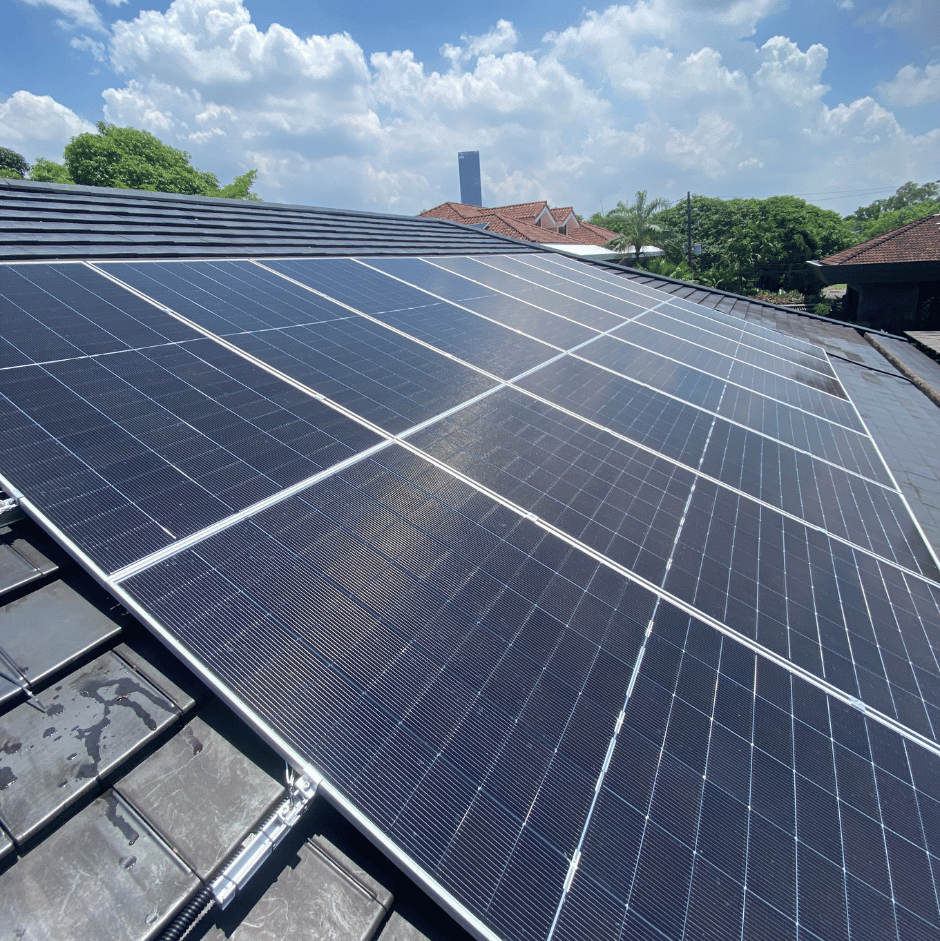 Solar panel cleaning Parañaque City — 16-panel residential site