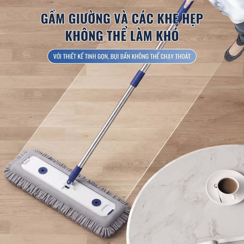 Cây lau bông san hô đi sát chân bàn và khu vực có đồ nội thất