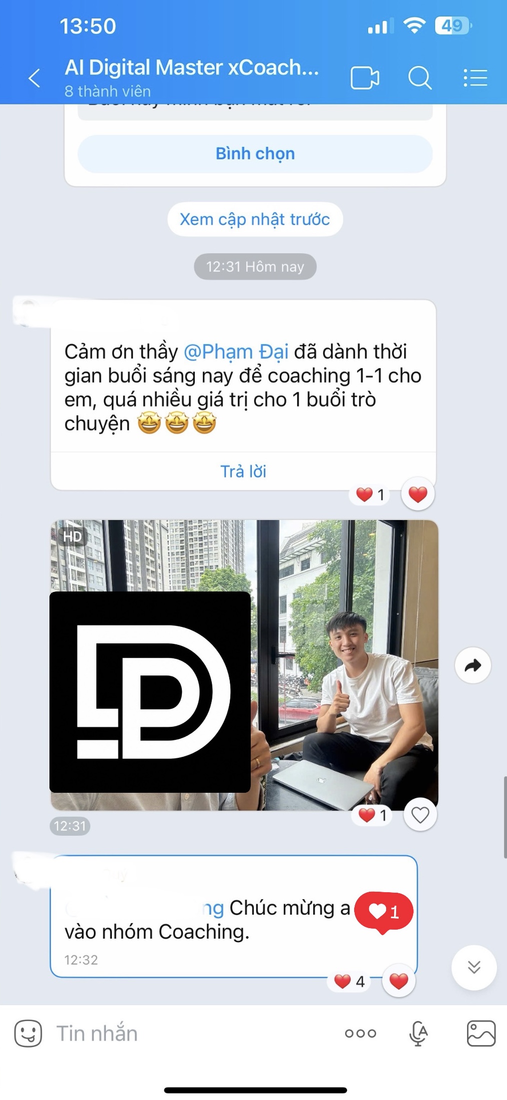 Tin nhắn khách hàng phản hồi sau khi dùng ebook