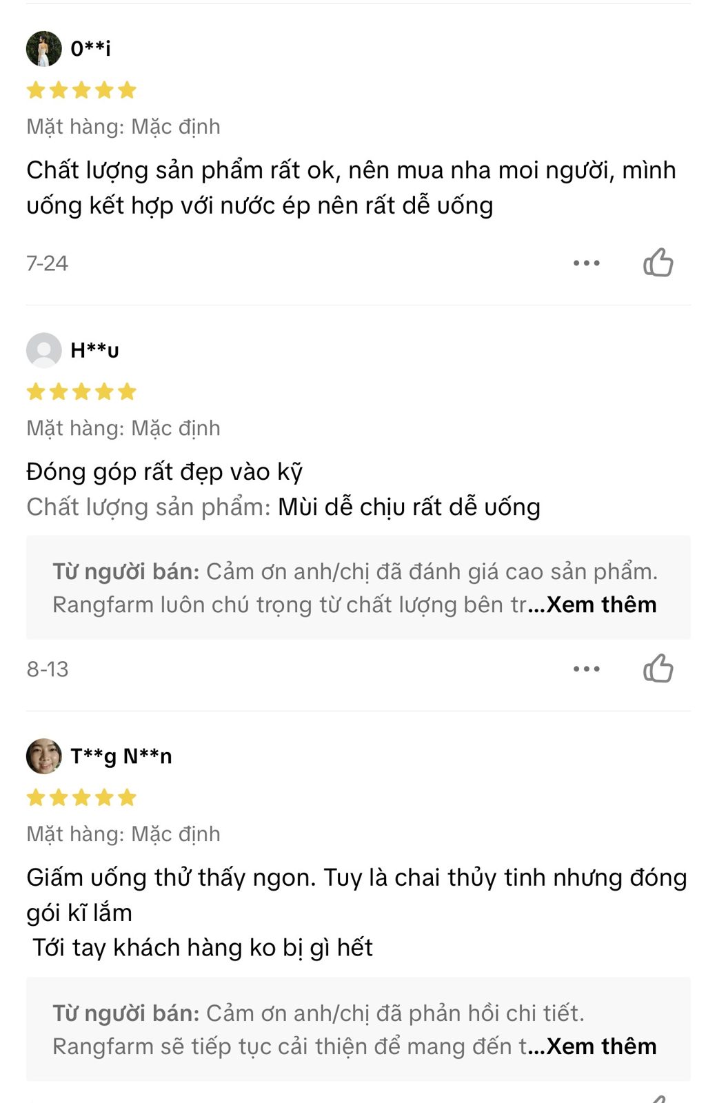 Đánh giá 5 sao Shopee