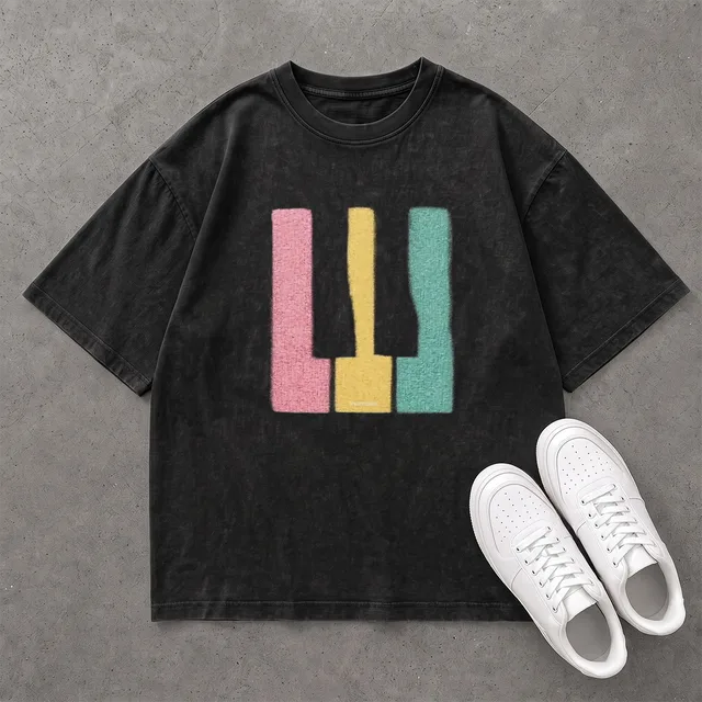 Áo BIGBANG Phím Đàn Piano - Tee Oversized