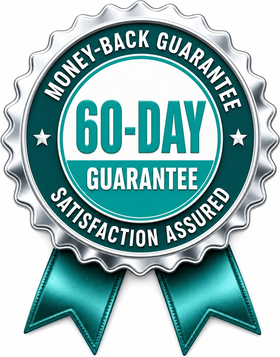 60-Day Money-Back Guarantee seal