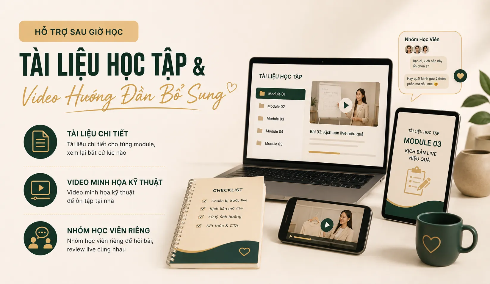 Tài liệu học tập và video hướng dẫn bổ sung