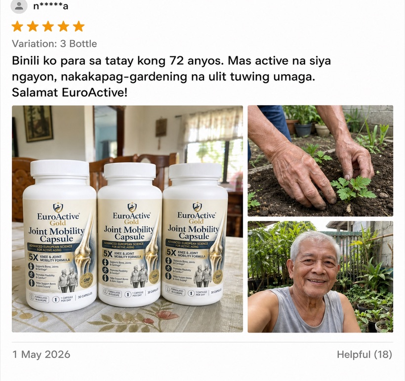 Filipino customer review - EuroActive Gold