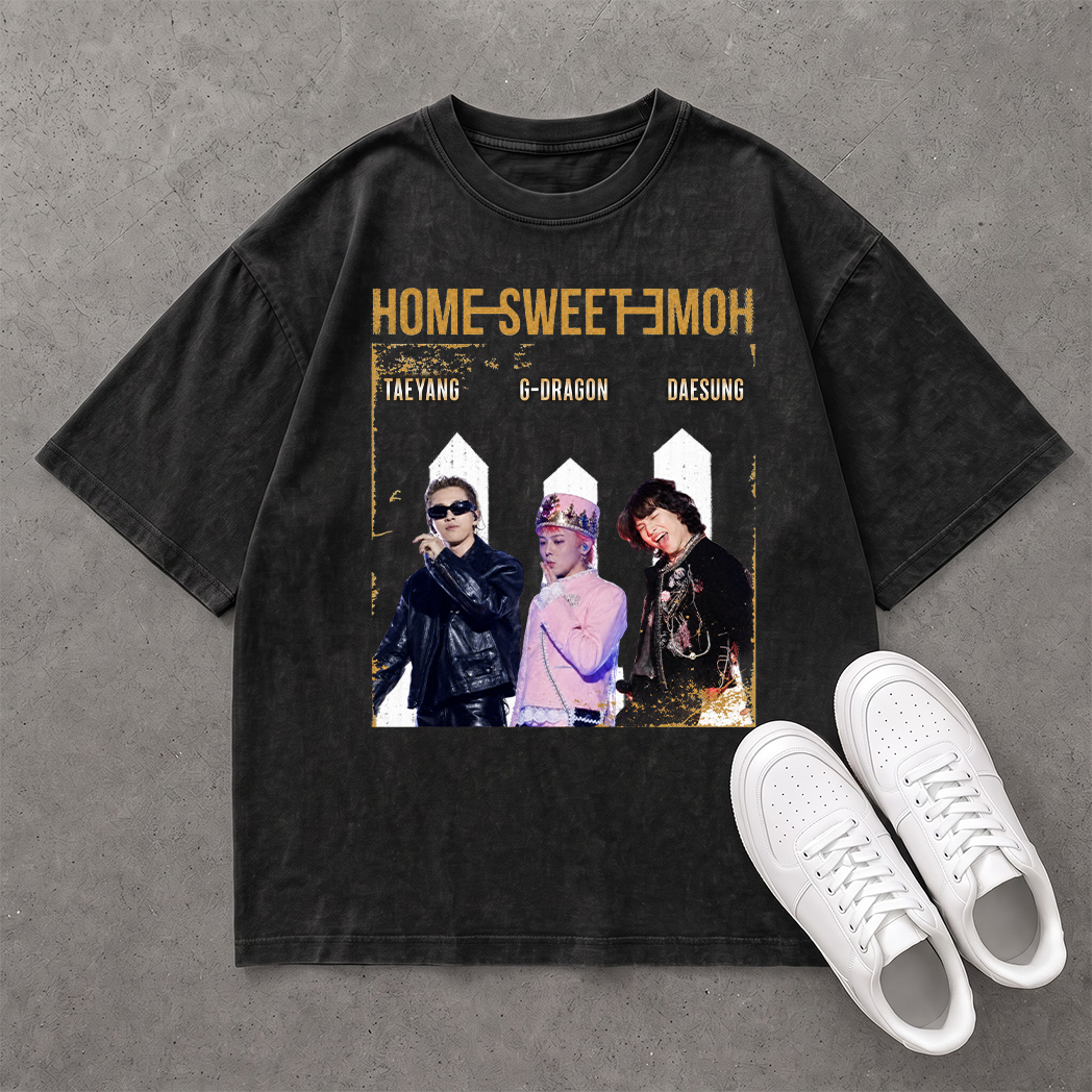 Áo Home Sweet Home 2026 - Tee Oversized Unisex Nhiều Màu Đi Concert Mỹ Đình