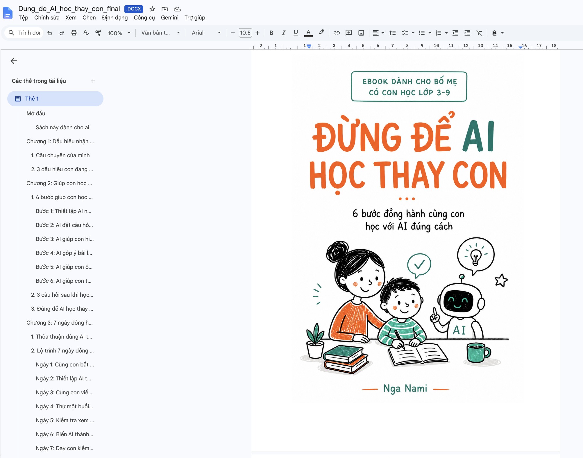Ebook do học viên tự làm và đã bán được