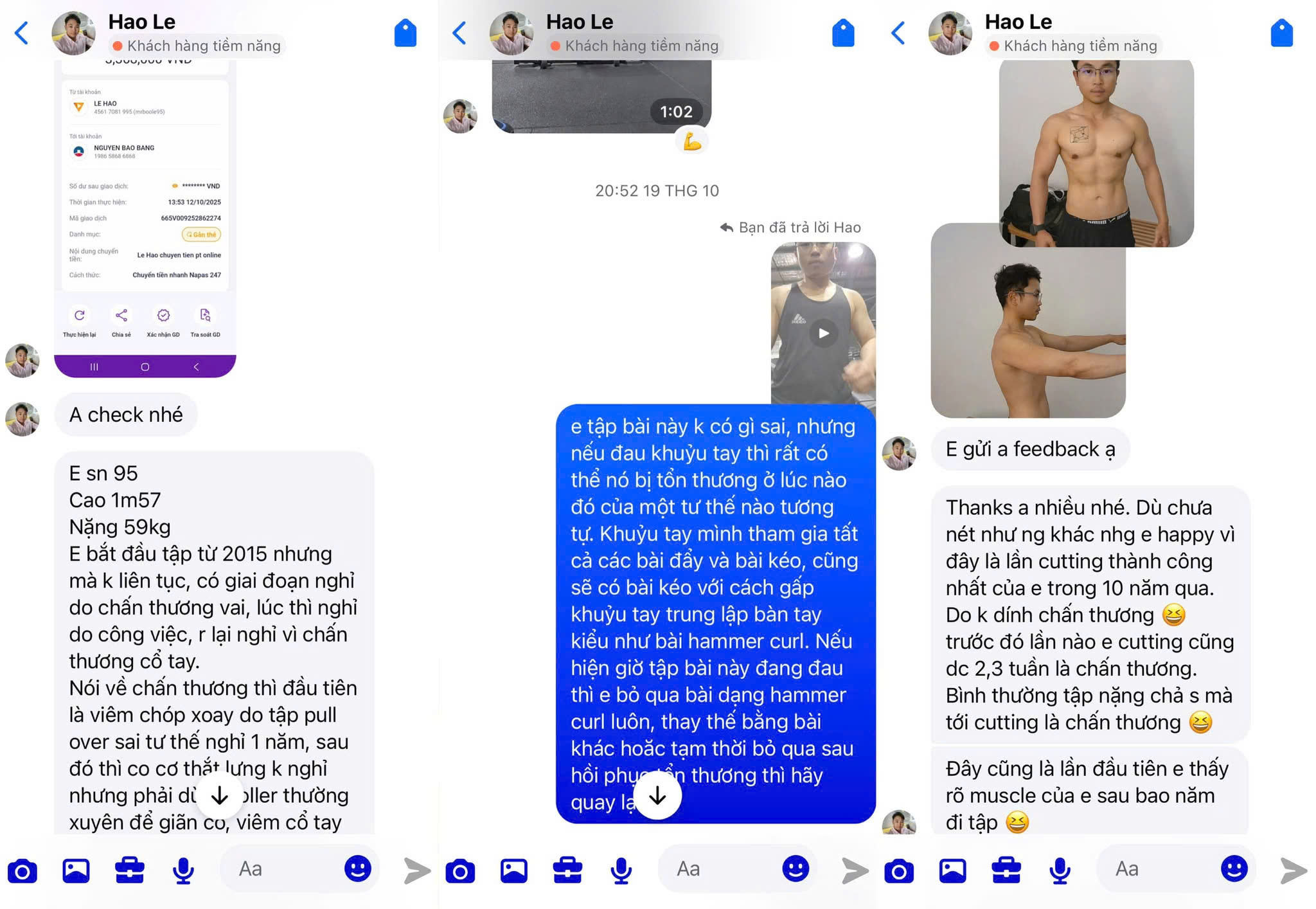 Feedback học viên Hao Le - PT Online