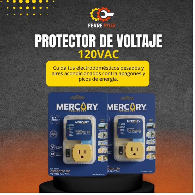 Protector de voltaje 120 VAC Mercury Promax