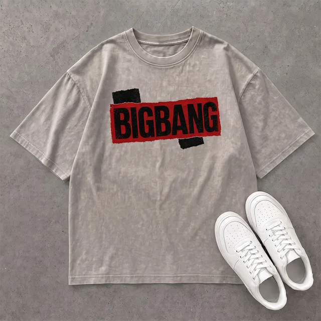 Áo BIGBANG Streetwear Box Đỏ - Tee Oversized