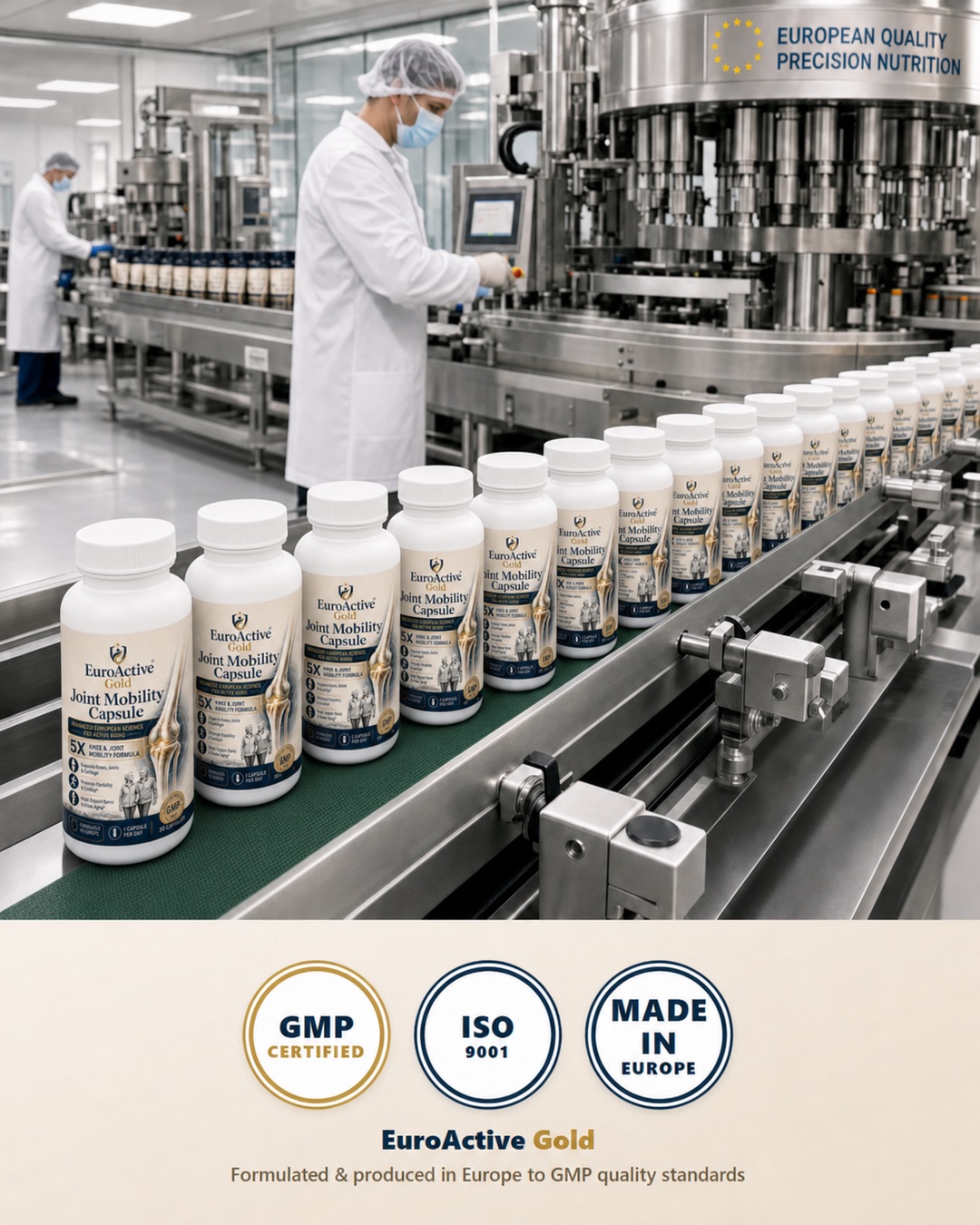 EuroActive Gold produced in Europe to GMP standards