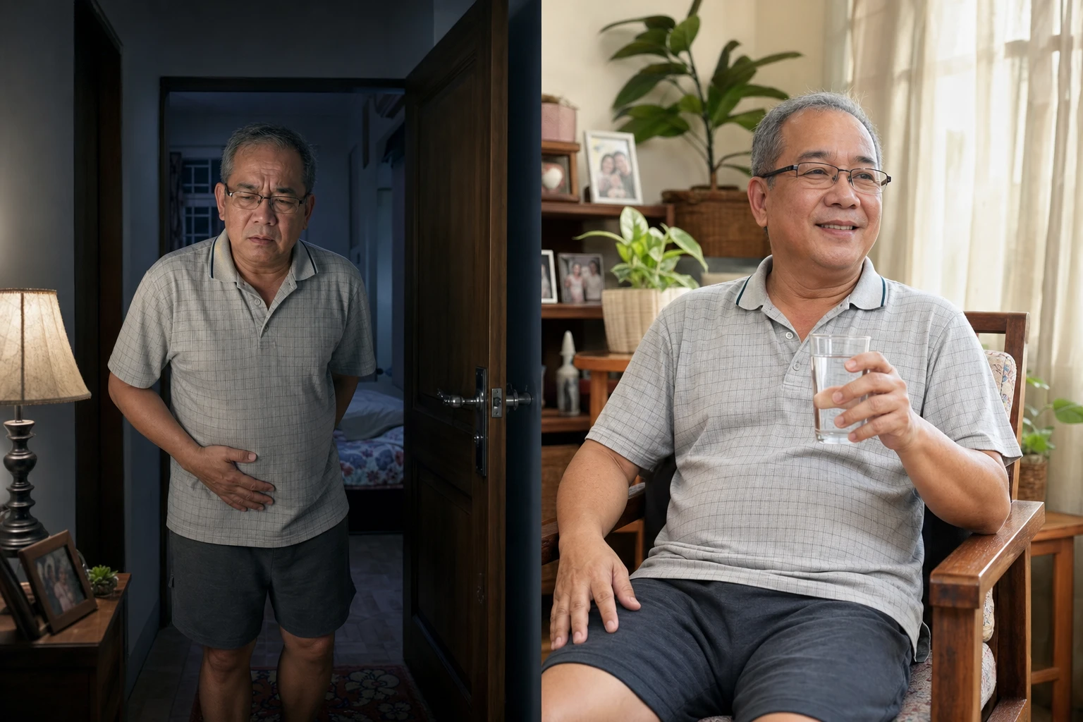High uric acid before and after