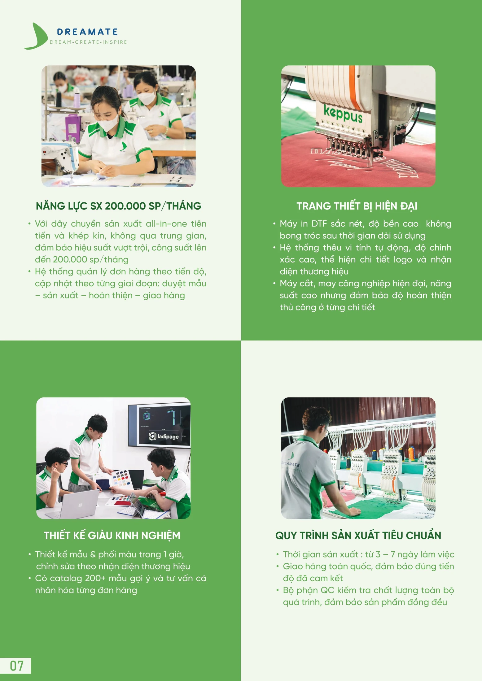 Máy thêu vi tính tại Dreamate