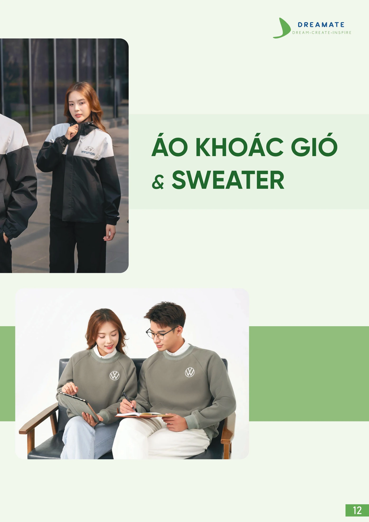 Mẫu áo khoác gió đen trắng