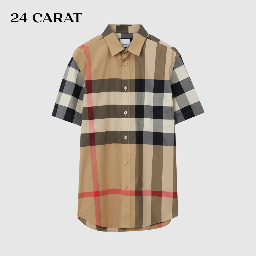 Áo Sơ mi Nam LV Monogram Long-Sleeved Cotton Shirt