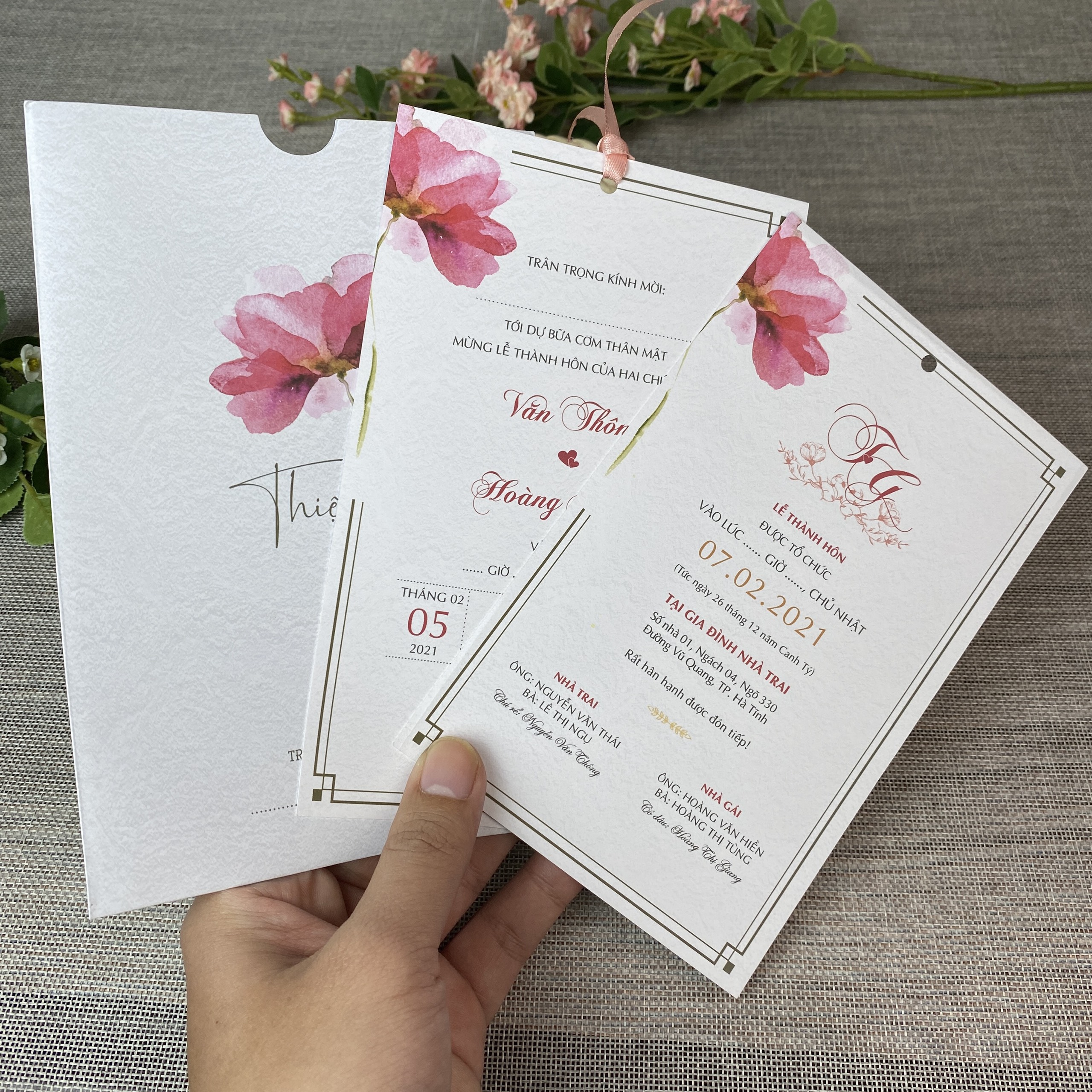 Thiệp rút classic  - bb85