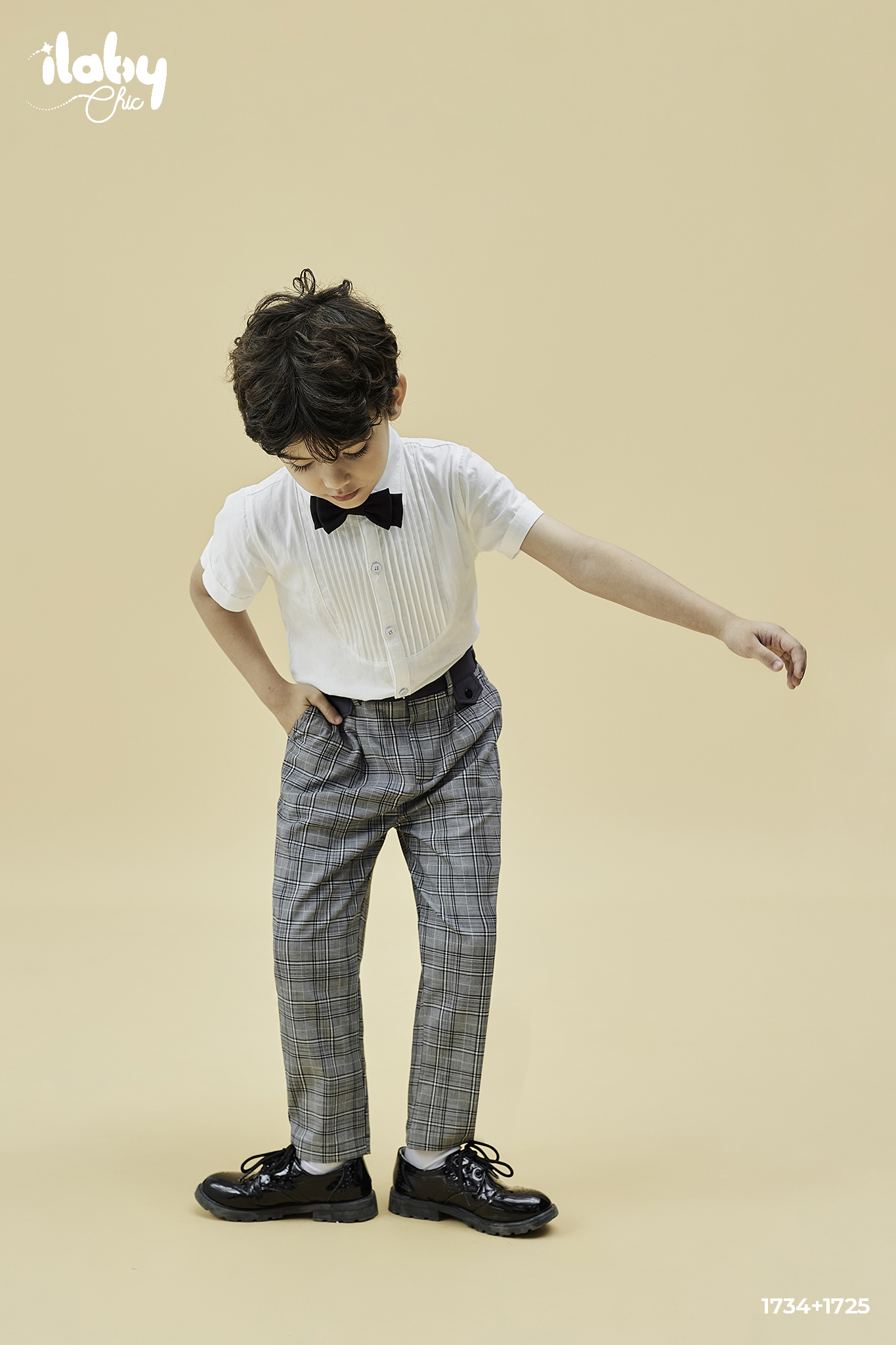 Quần âu kẻ phối cạp trơn màu_thumbnail_1