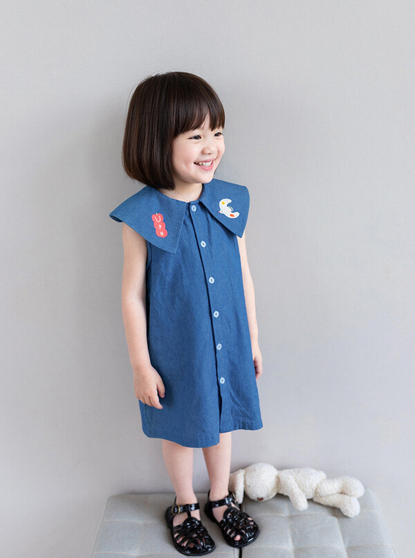 Váy bò giấy bé gái - VA23007