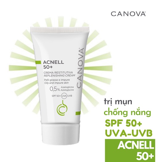 Kem ngừa mụn &amp; chống nắng ban ngày Acnell SPF 50+ 50ml