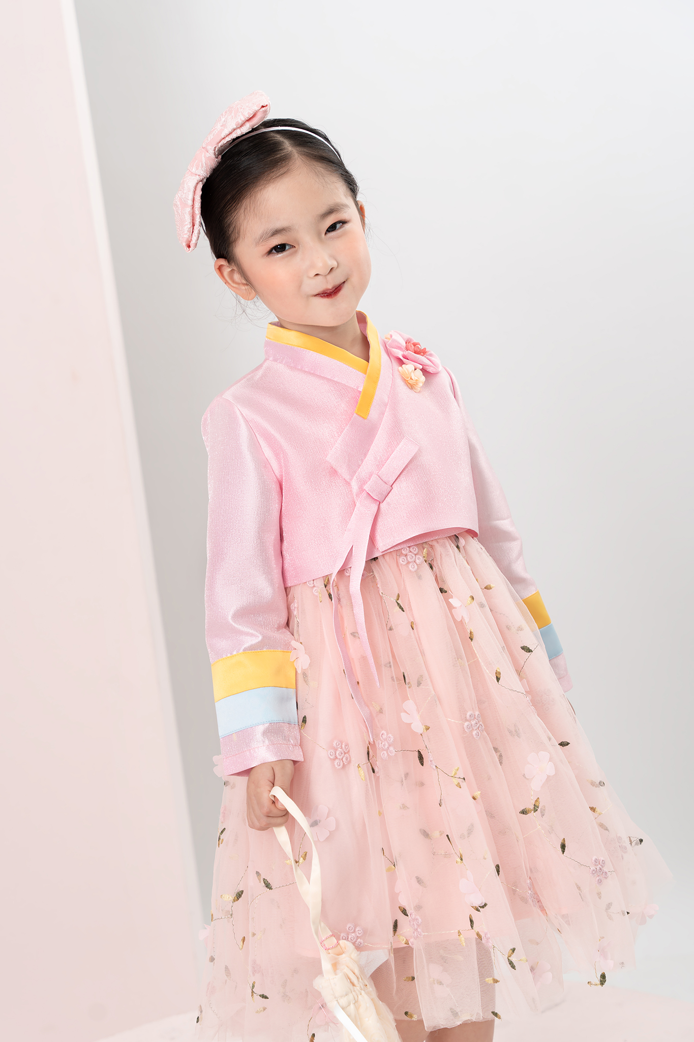Set hanbok phối màu váy hoa_thumbnail_2