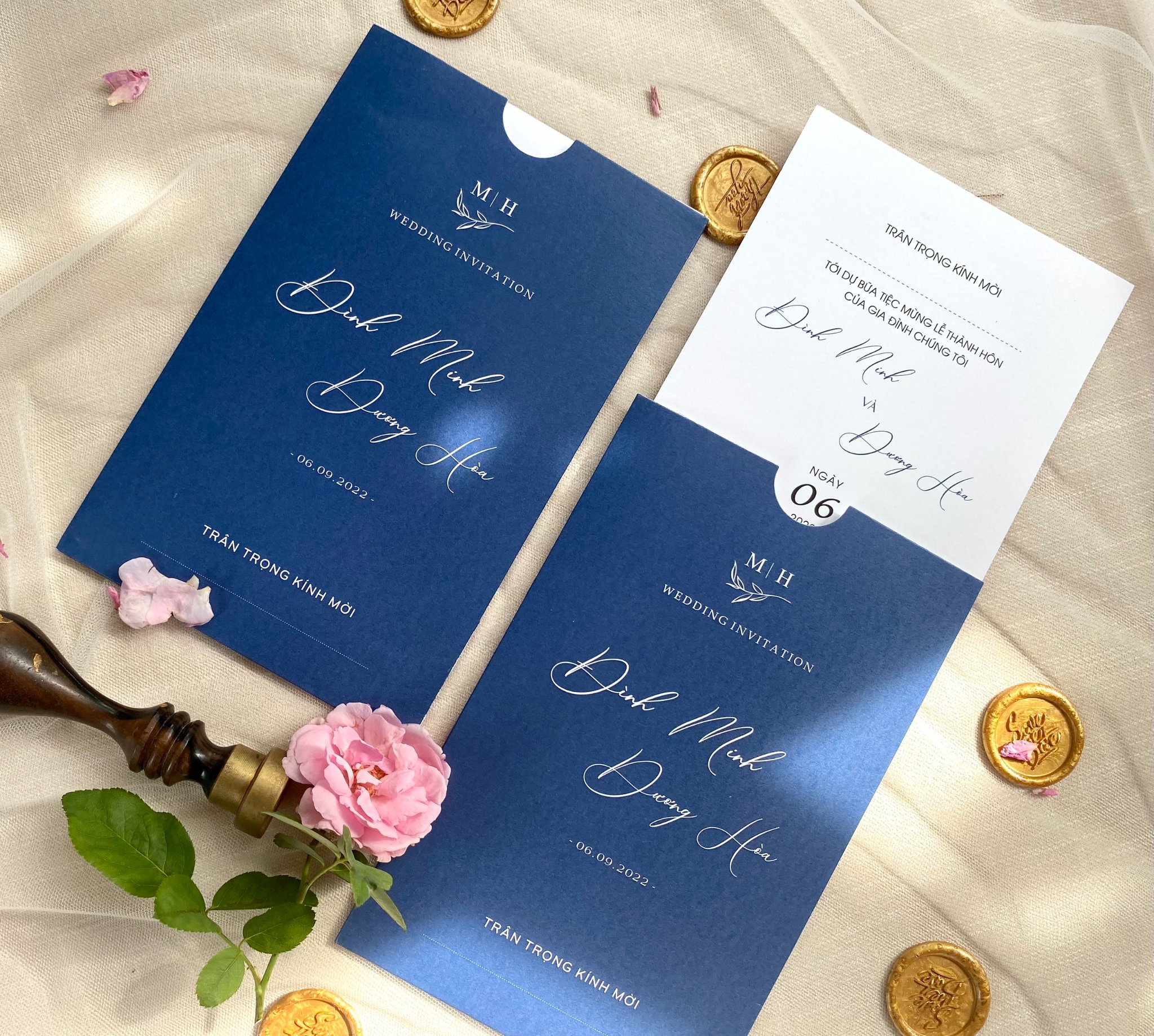 Thiệp phong bì rút Creamy TCM053