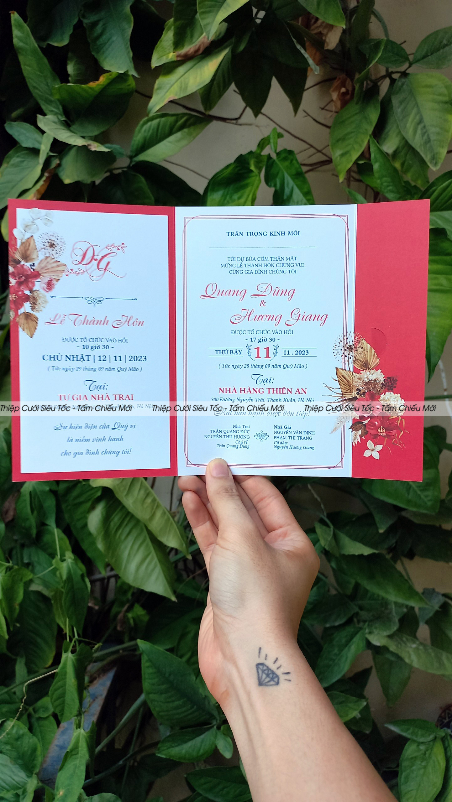 Thiệp gập classic HD303