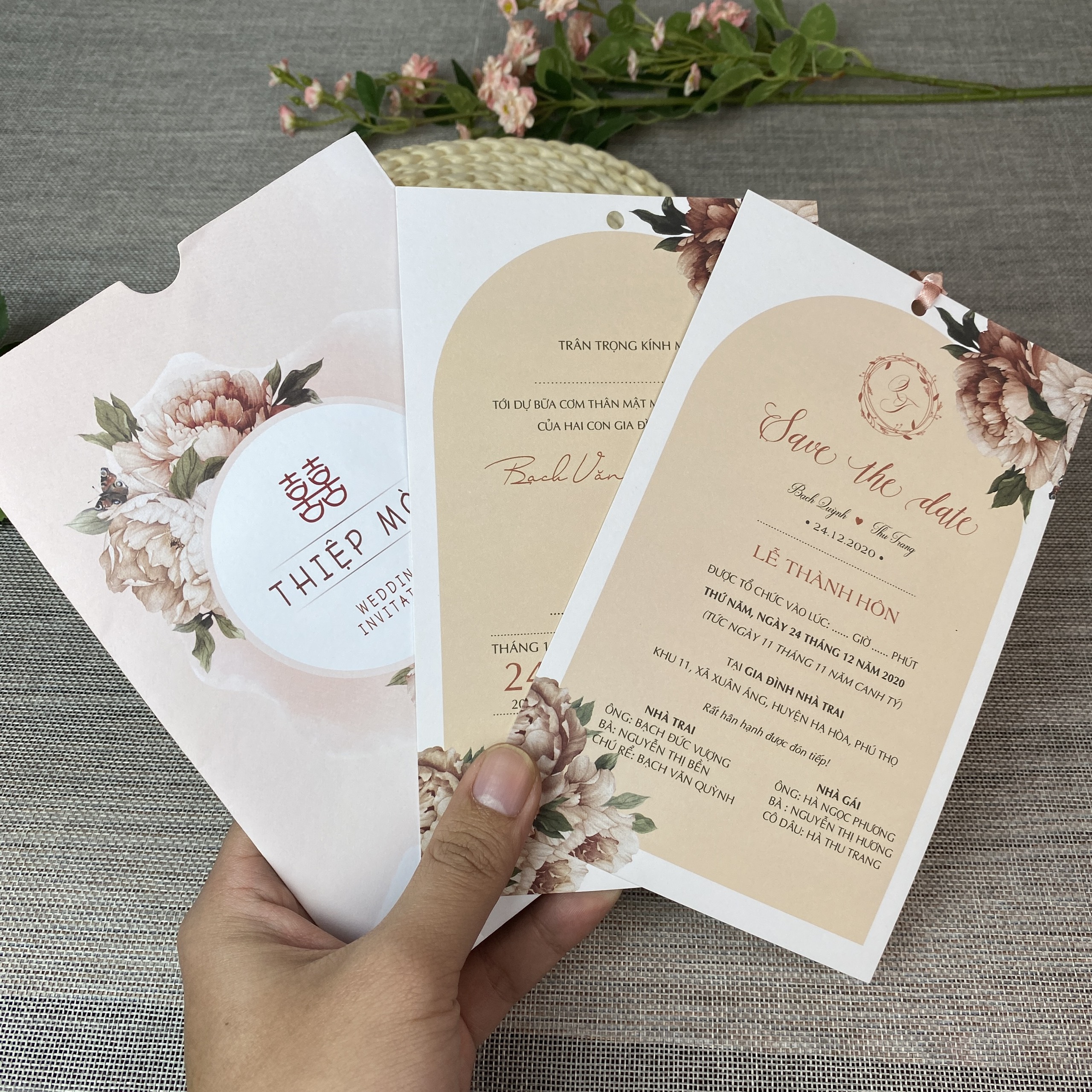 Thiệp phong bì rút classic - BB92