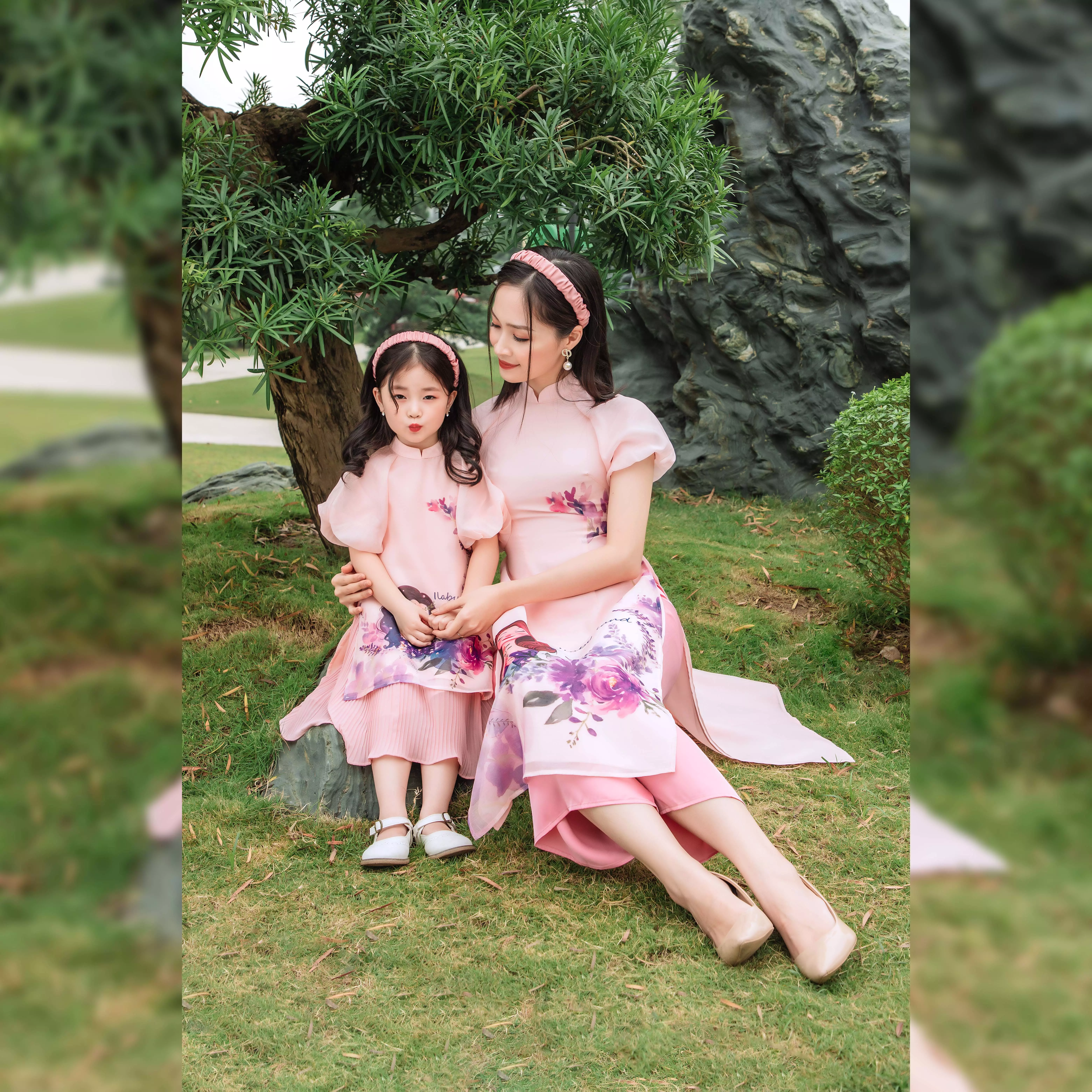 Áo dài mẹ hồng Ilaby land_thumbnail_1