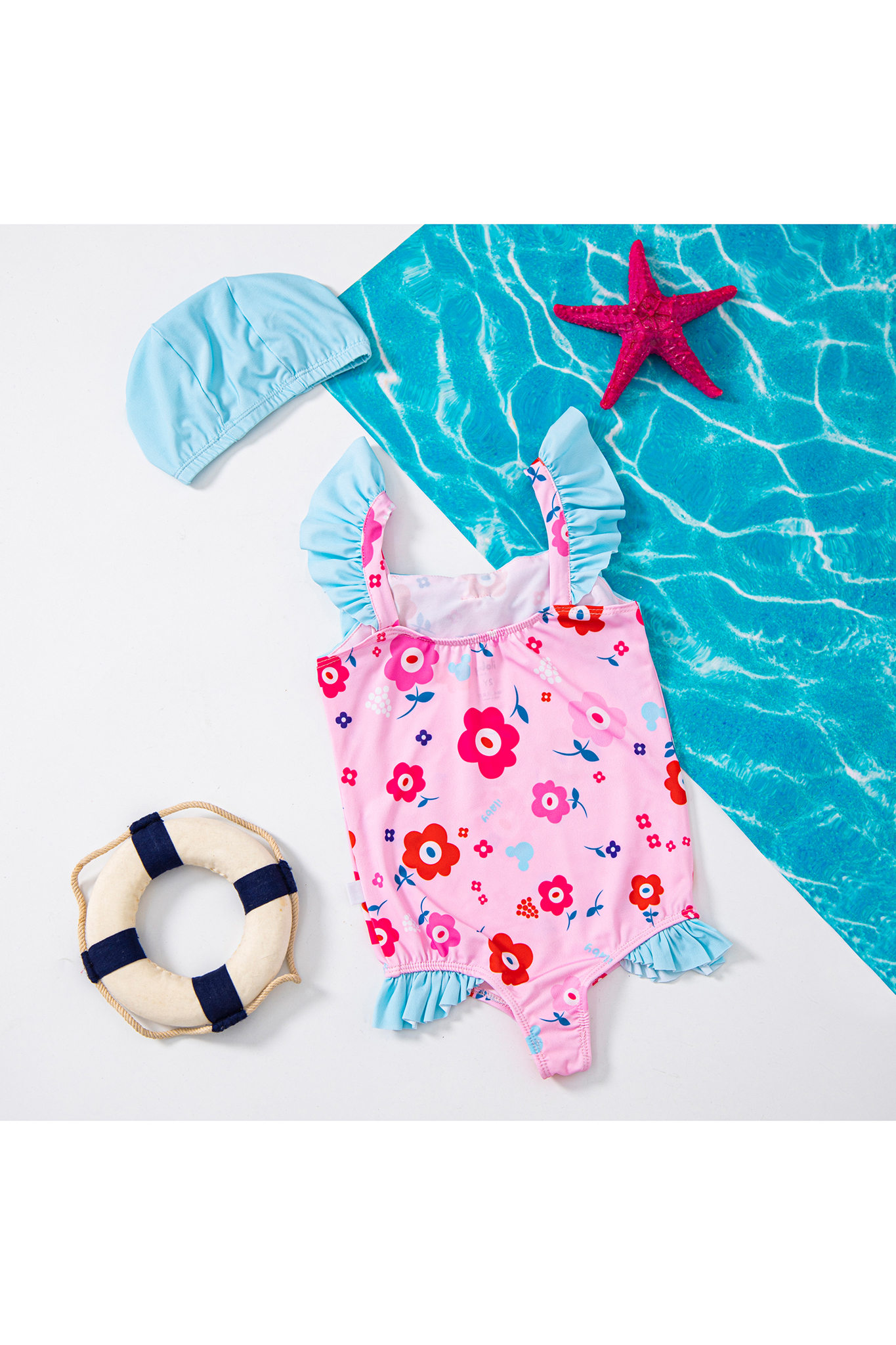 Bikini liền hoa tiết phối nơ ngực_thumbnail_5