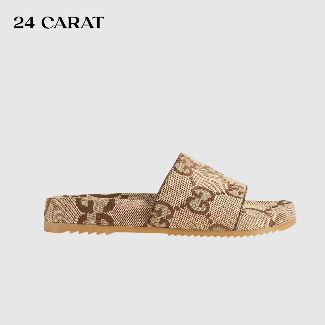 Dép Gucci MEN'S Maxi GG Canvas Slide Sandal