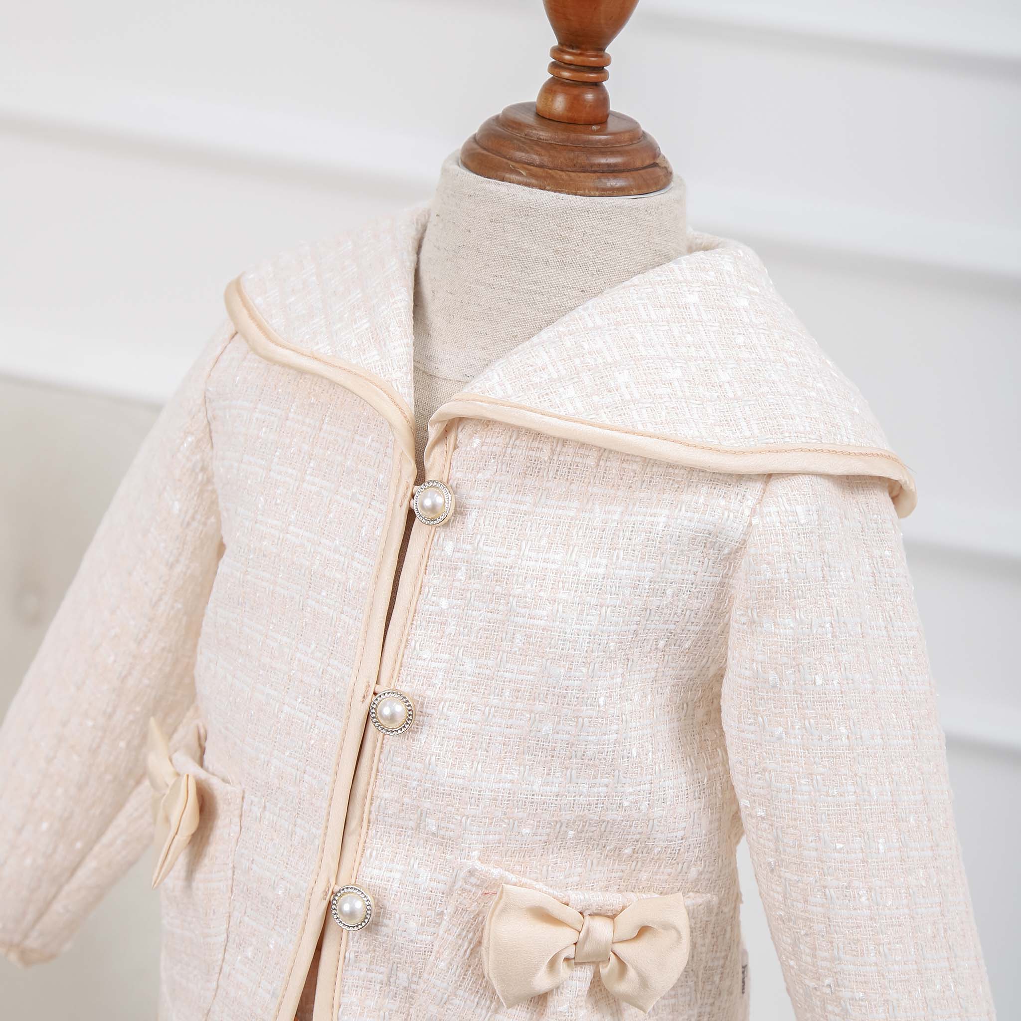 Áo khoác tweed túi phối nơ_thumbnail_4